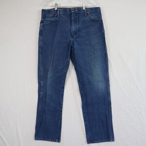 Wrangler Jeans Mens 38x32 13MWZ Cowboy Cut Original Fit Western Denim Blue